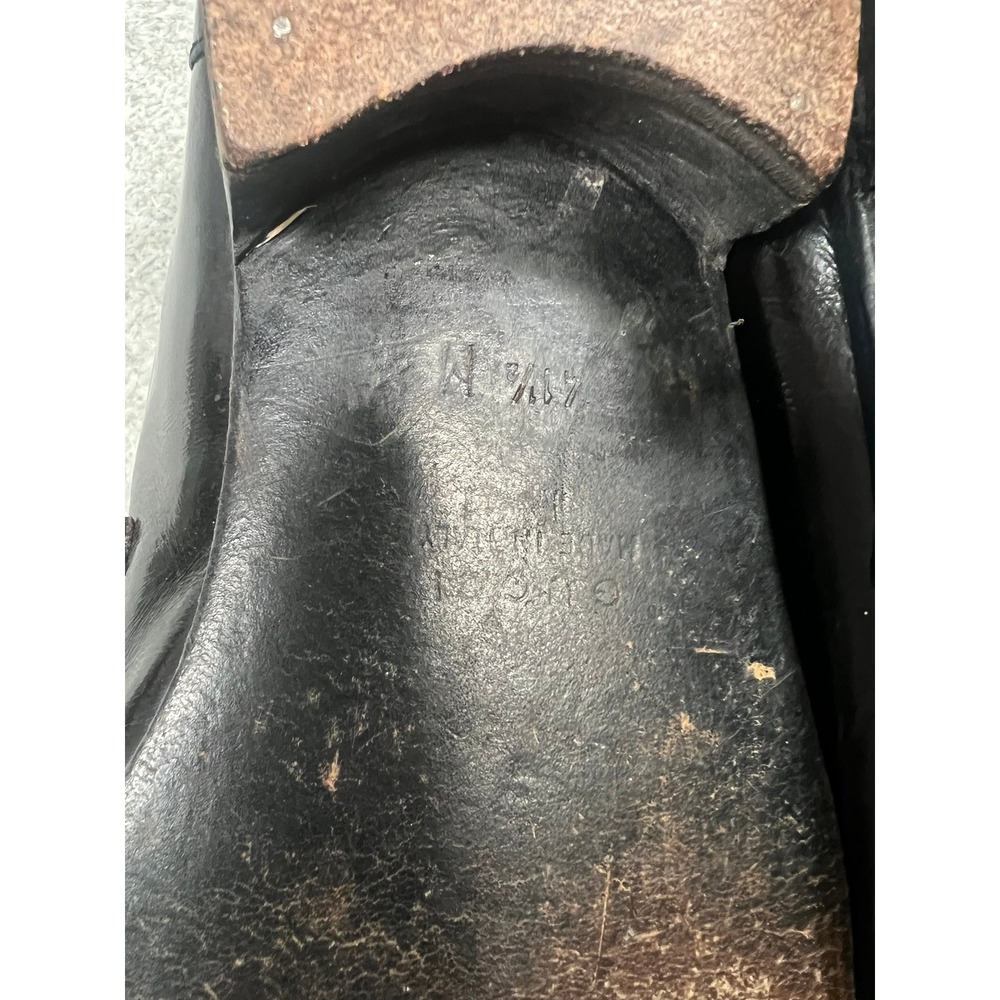 Gucci‎ Vintage Mens Horsebit Loafers Black Patent Leather Size 41.5 M Italy - Picture 8 of 11